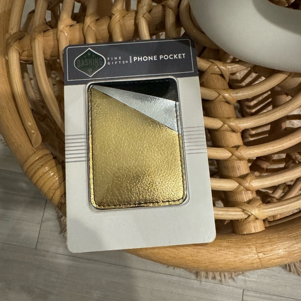 Unopened Dashing Gold and Silver Phone Pocket